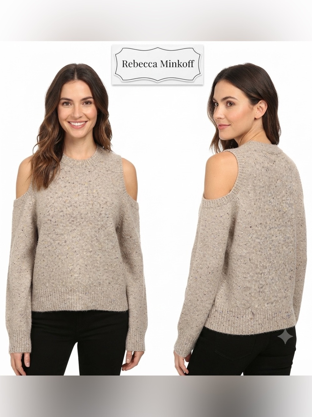 Rebecca Minkoff Page Cold Shoulder Wool Blend Medium